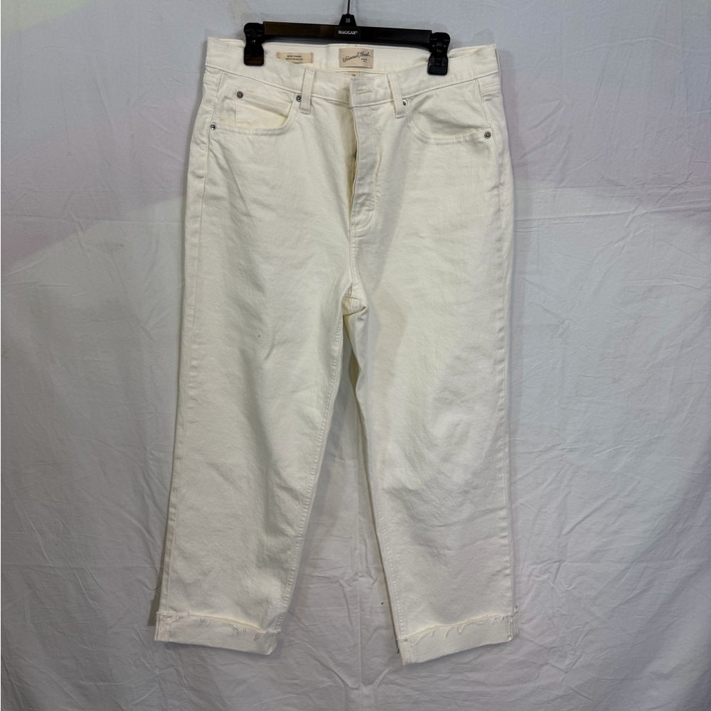 Universal Thread Off White Straight-Leg Jeans - image 1